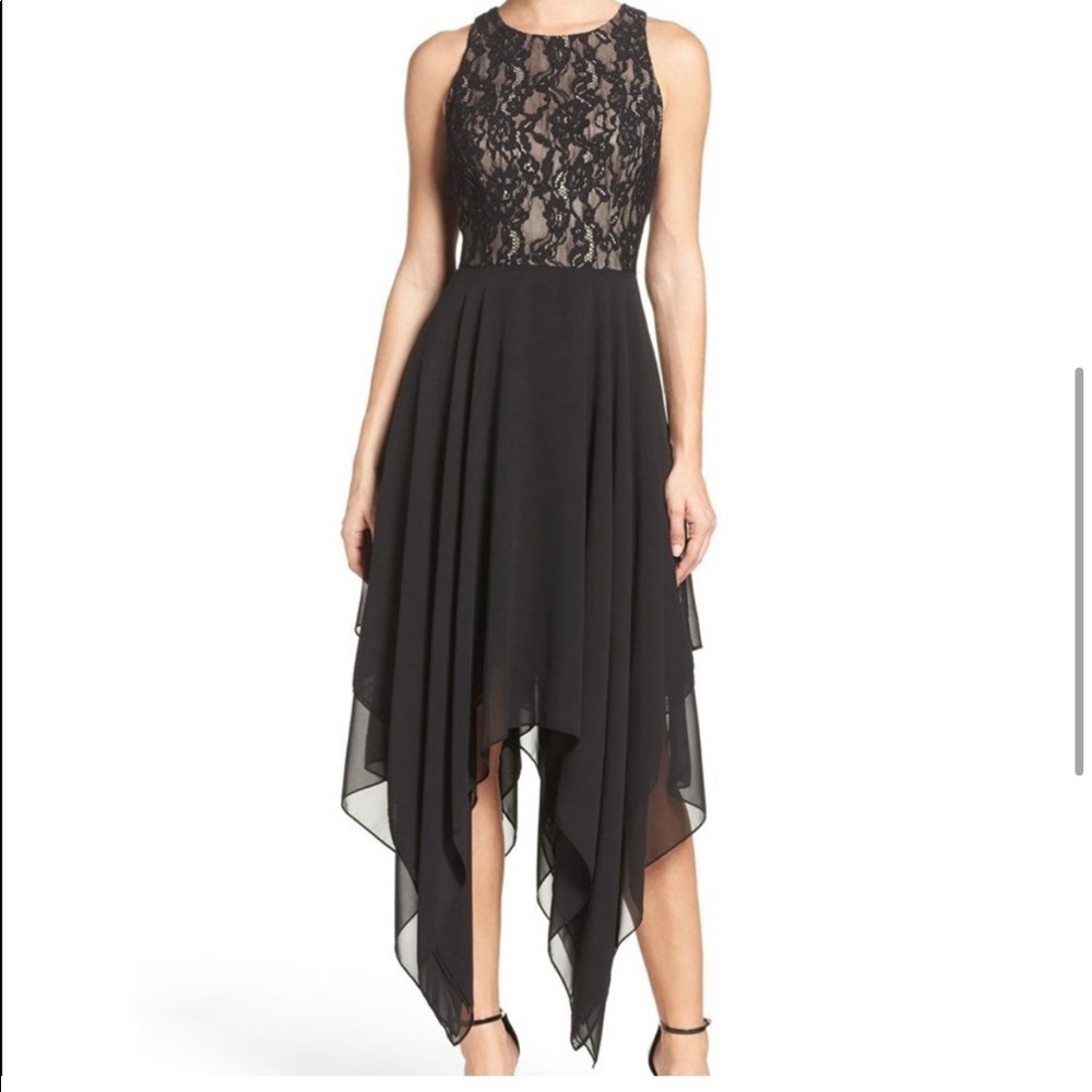 Aidan Mattox Handkerchief Dress